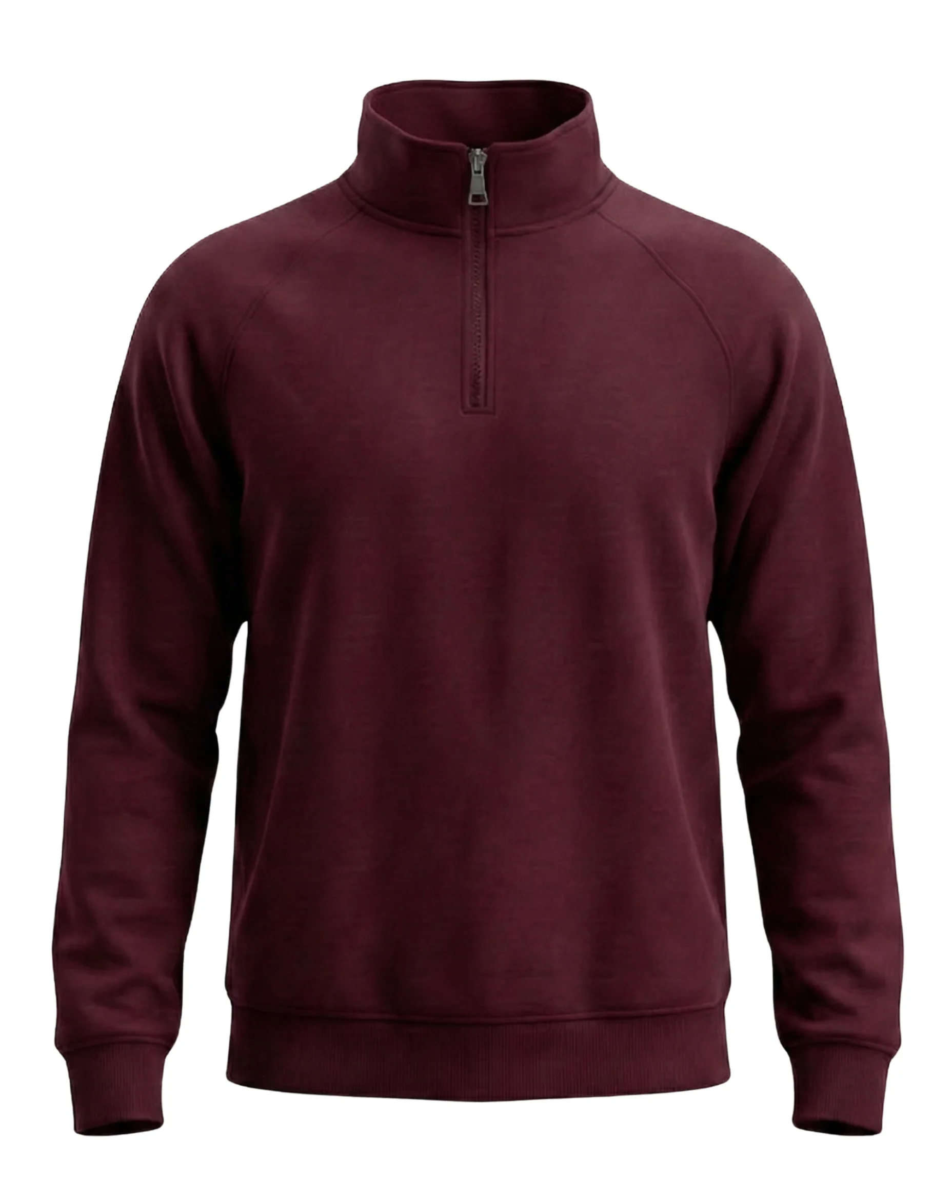 Kemit Unisex Half-Zip burgendy Sweatshirt Kemit Unisex Half-Zip burgendy Sweatshirt - Image 6