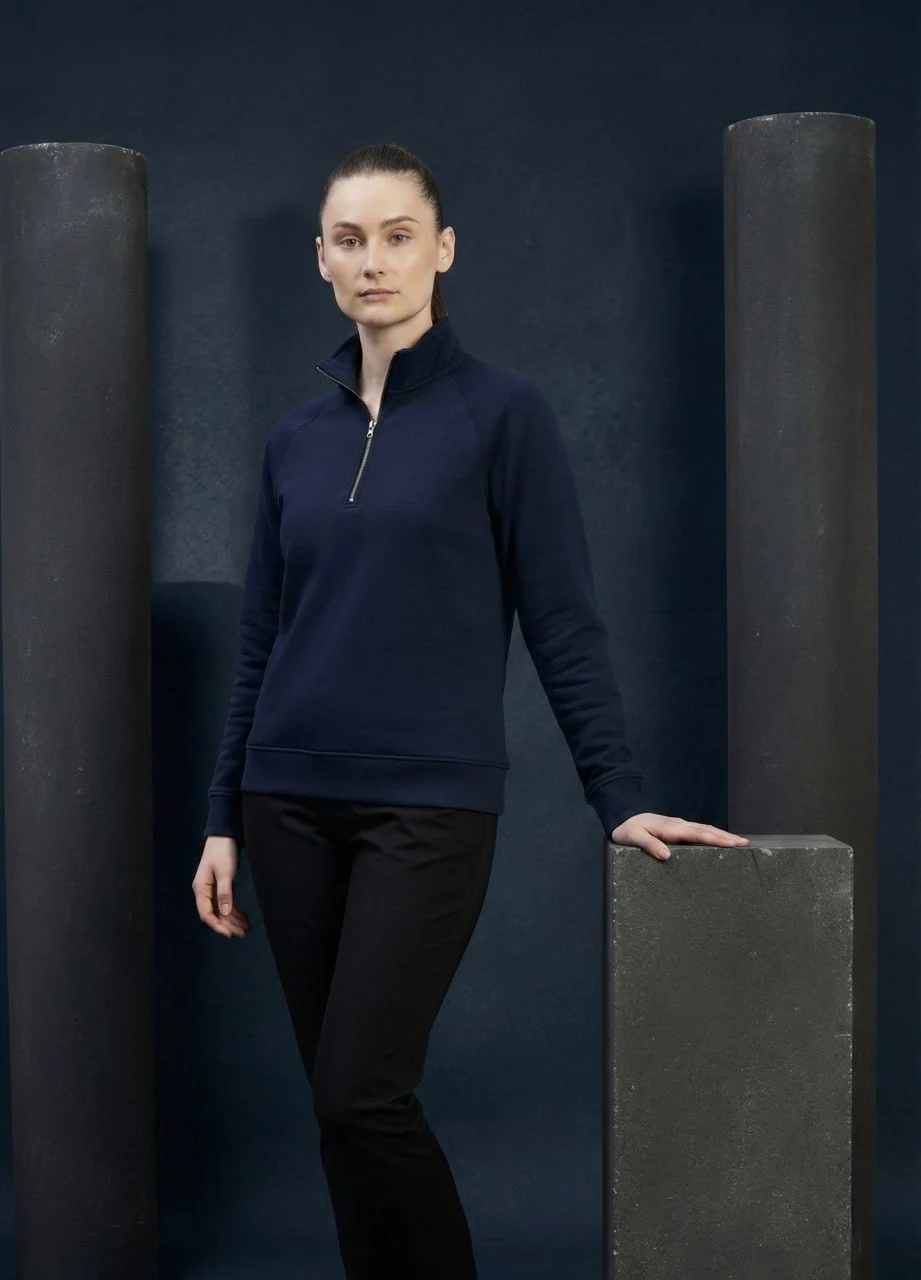 Kemit Half-Zip Sweatshirt (Navy blue) Kemit Half-Zip Sweatshirt (Navy blue) - Image 2